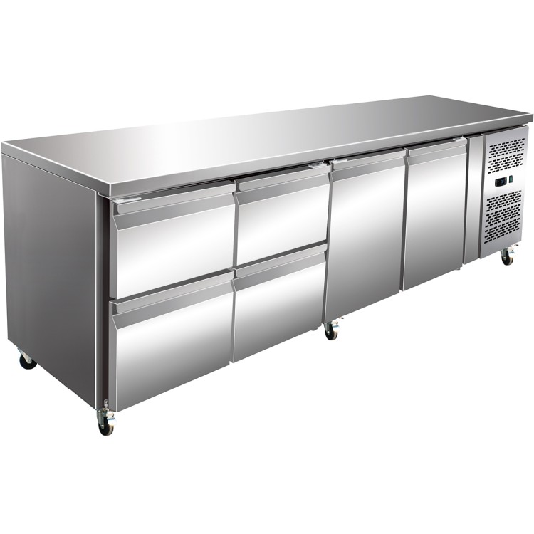 Adexa-Commercial-Refrigerated-Counter-2-doors-2-drawers