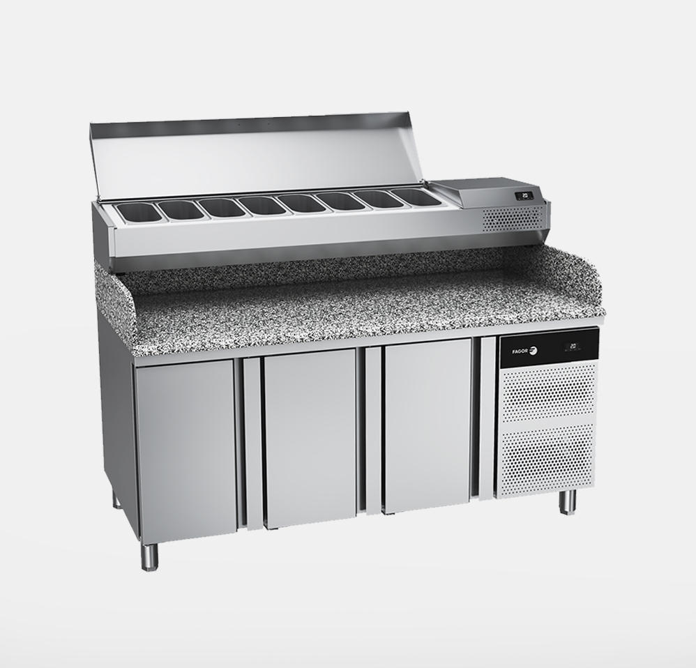 Preperation-counter-fridge
