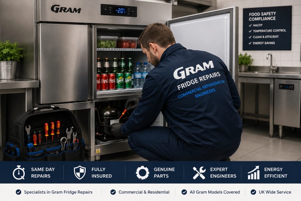 Gram Fridge Repairs by Commercial Refrigeration Engineers